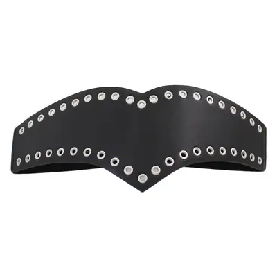 Ladies Elastic Eye Hole Belt with Metal Grommets Brown Black