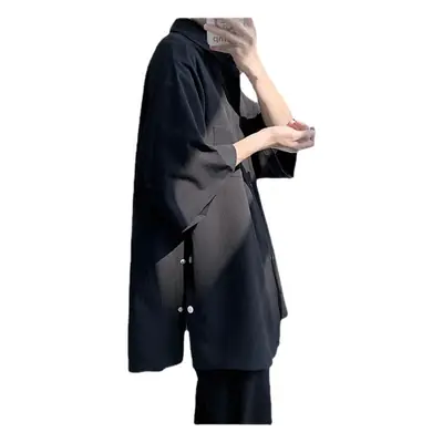 Seven-Sleeve French Boyfriend Style Shirt for Men