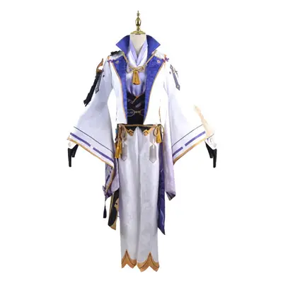 God Cosplay Suit White Gold Tassels Full Set