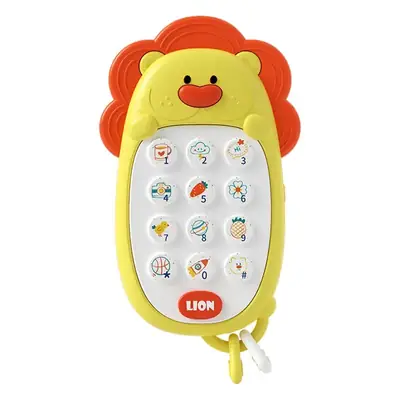 Lion-shaped Baby Bite Toy for 0-1 Years Old
