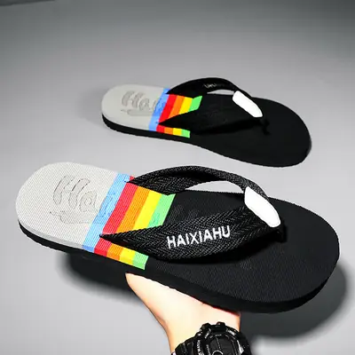 Vietnam Flip Flops Men's Summer Outer Wear Flip Flops Men's Fashionable Non-Slip Soft Bottom Beach Sandals Cross-Border Large Size