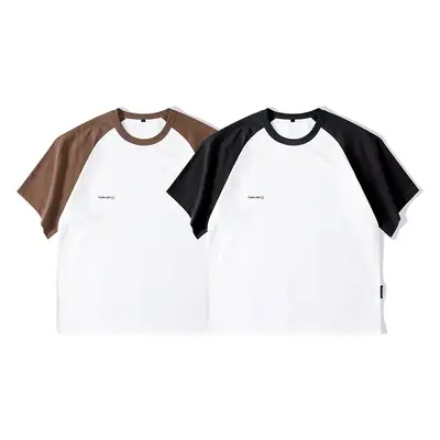 Men's Black White T-Shirt Large Summer Wear