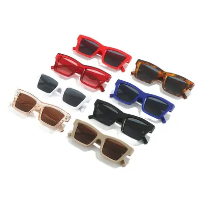 Blue Square Sunglasses for Women with Dark Tinted Patches