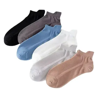 Socks Men's Short Socks Summer Mesh Low Stinker Absorbent Summer Thin Sports Breathable Low Mouth Lug Boat Socks