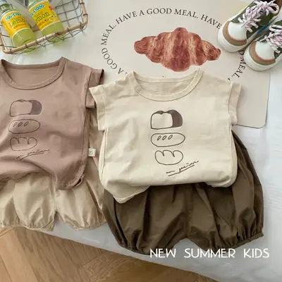 Boys Cotton Shorts Cartoon Print Summer Casual Pants
