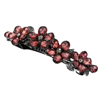 Crystal Hollow Hair Clip for Women Gold Sparkle
