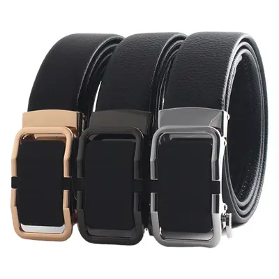Hongsheng Leather Belt with Automatic Buckle Edge