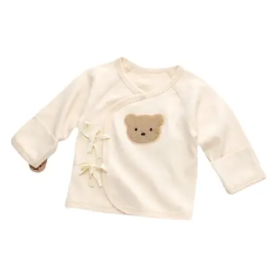 Newborn Backless Baby Shirt Monks Style Pure Cotton