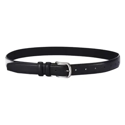Women's Tanned Leather Belt Retro Style Black