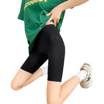 Black 5D Magic Suspension Ice Pants High Waist