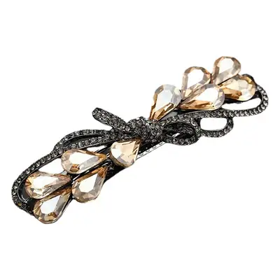 Korean Style Crystal Rhinestone Hairpin Bow Tie