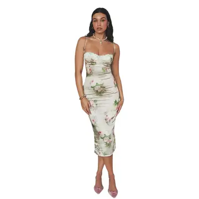 Women's Printed Slim Fit Dress European American Style 2023