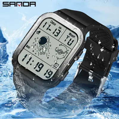 Sanda Digital Astronaut Watch for Men Women