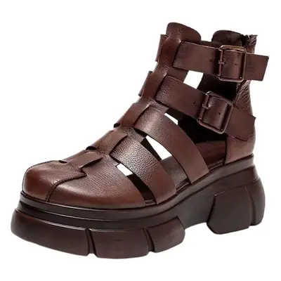 Black Cut Out Wedge Sandals for Women 2023
