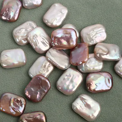 Natural Pearl Baroque Square Loose Beads