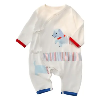 Baby Modal Pajamas White Dinosaur Print Newborn