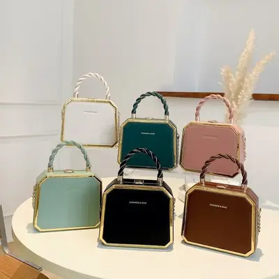 Women's Candy Color Chain Shoulder Bag 2024