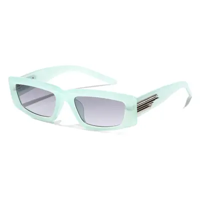 Men's Grey Square Sunglasses Dark Lenses Y2K