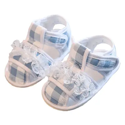 Baby Shoes, Summer Sandals, Pre-Walking Shoes, Breathable Knitted Fabric Baby Shoes, Non-Slip Soft Rubber Soles