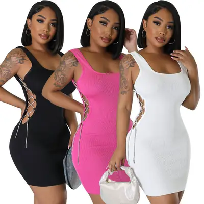 White Slim Fit Vest Skirt for Women 2023