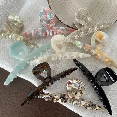Women's Acetic Acid Hair Clip High-end Shark Clip