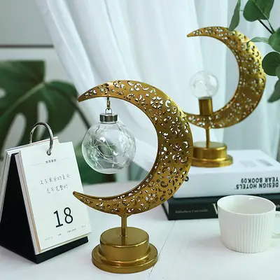Cross Border LED Moon Star Lamp for Bedroom Decor