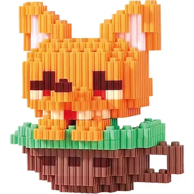 Pink Micro-Particle Building Blocks for Kids