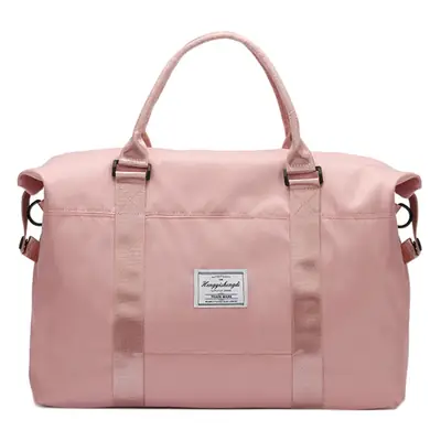 Women's Pink Waterproof Shoulder Bag with Adjustable Strap