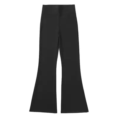 Women's Slim Fit Shark Pants Black Micro-Horn High Waist