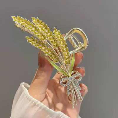 Gold Shark Clip for Women's Hair Accessories