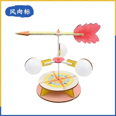 Wooden Wind Vane for Kids Science Experiment