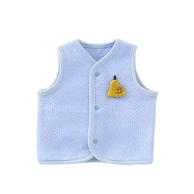 Cotton Air Layer Baby Vest Beige Spring Autumn Warm