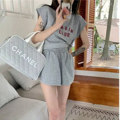 Women 2-Piece Casual Shorts Set Summer 2023