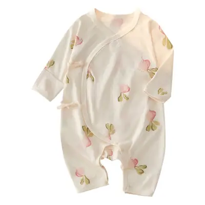 Newborn Pure Cotton Baby Jumpsuit Spring Autumn Lightweight
