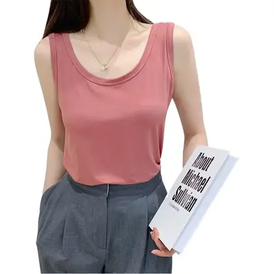 Women's Purple Modal Sleeveless Camisole Slim Fit