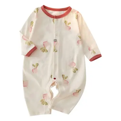 Baby Cotton Floral Jumpsuit Summer Pajamas