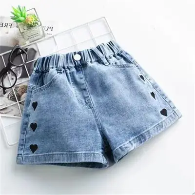 Women Denim Shorts Blue Casual Summer Wear