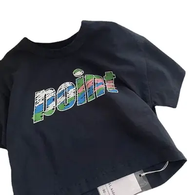 Korean Style Cartoon Printed Short Sleeve T-Shirt Cream 2025