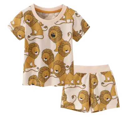 2024 Boys Girls Cartoon Cotton Tiger Pants Set