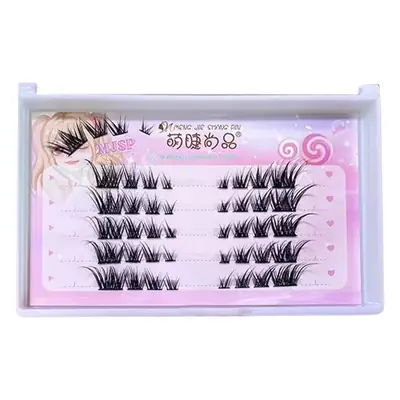 Black False Eyelashes for Women European American Messy Single Cluster
