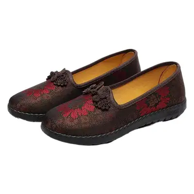 Old Beijing Cloth Shoes Women Spring Soft Soled Breathable for Elderly