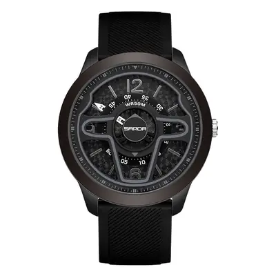 Sanda Red Digital Men's Watch with Rotating Reads