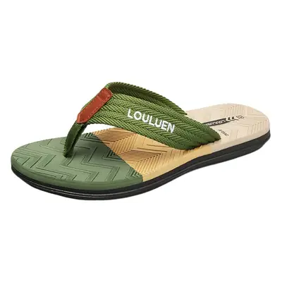 Summer Cross-border New Anti-slip Slippers Men's Outfit Trendy Casual Men's Flip-flops Flip-flops Sandals for Beach