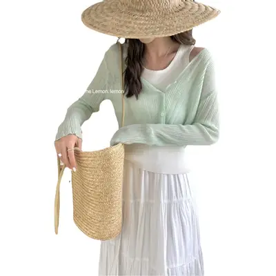 Women Cross-Border Ice Silk Sun Protection Blouse