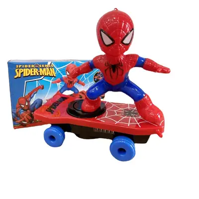 Douyin Spider-Man Toy Stunt Scooter 360 Tumbling Children's Educational Toy Dropshipping