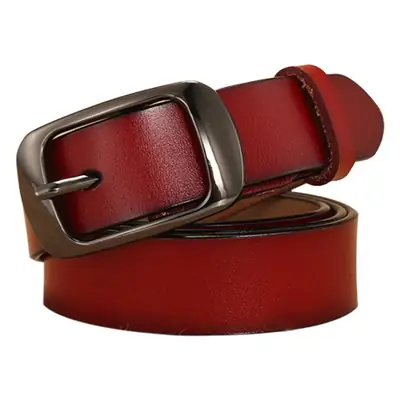 Women's Genuine Leather Belt with Pin Buckle, One-Piece Drop Shipping