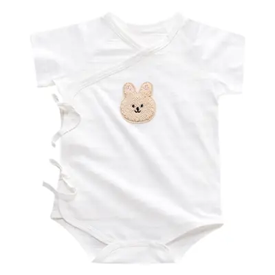 Newborn Pure Cotton Triangle Romper with Heart Neck