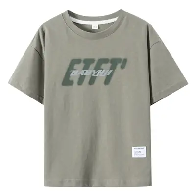 Trendy Boys Cotton T-Shirt Brown Medium to XL