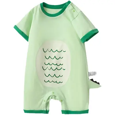 Cute Panda Baby Bib & Shorts Set Cotton White