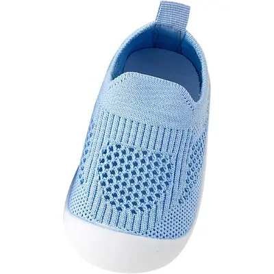 23 spring and summer baby floor socks solid color baby toddler shoes non-slip breathable mesh children's floor shoes wholesale